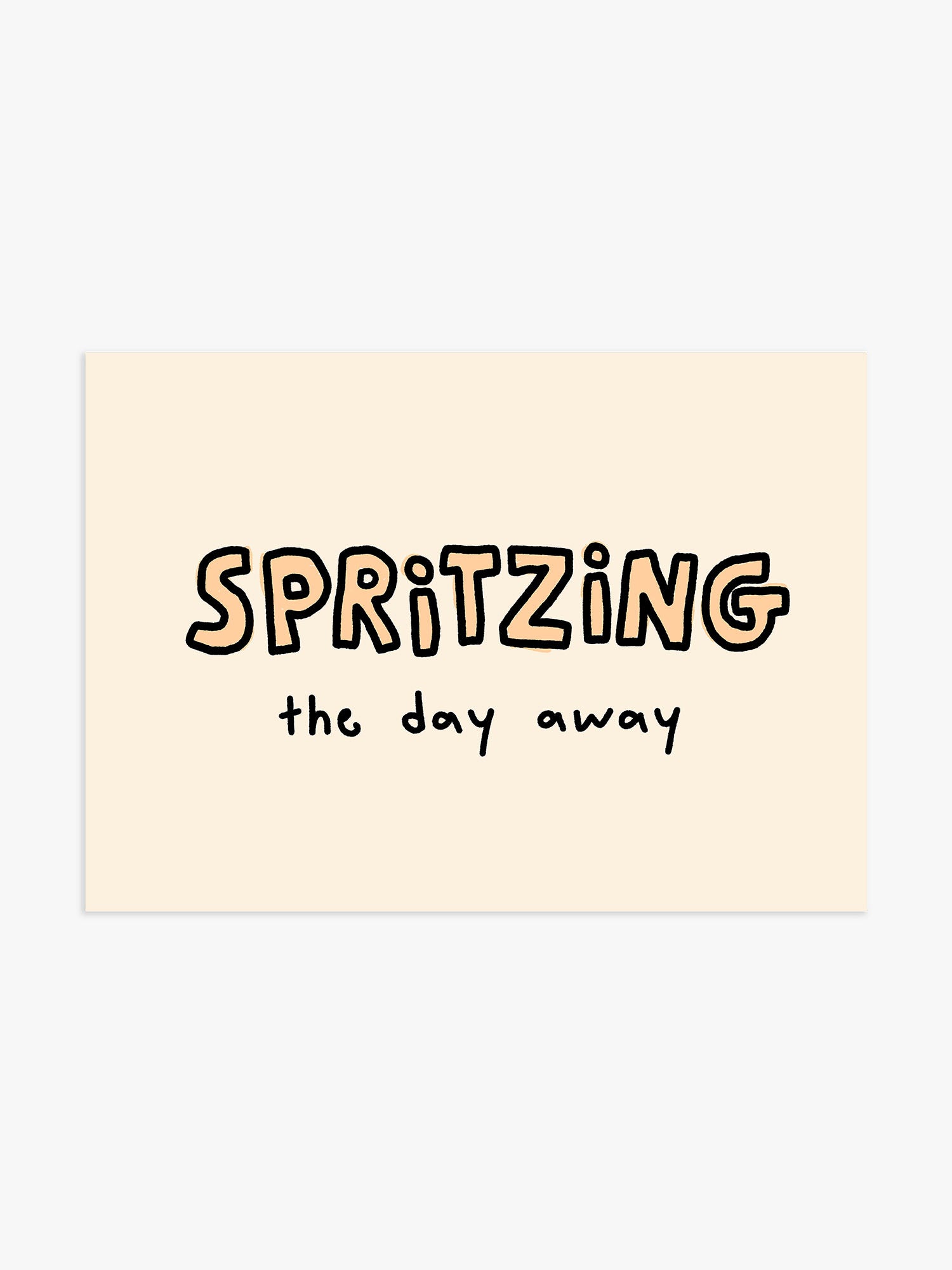 Spritzing Poster mit Aperol-Vibes
