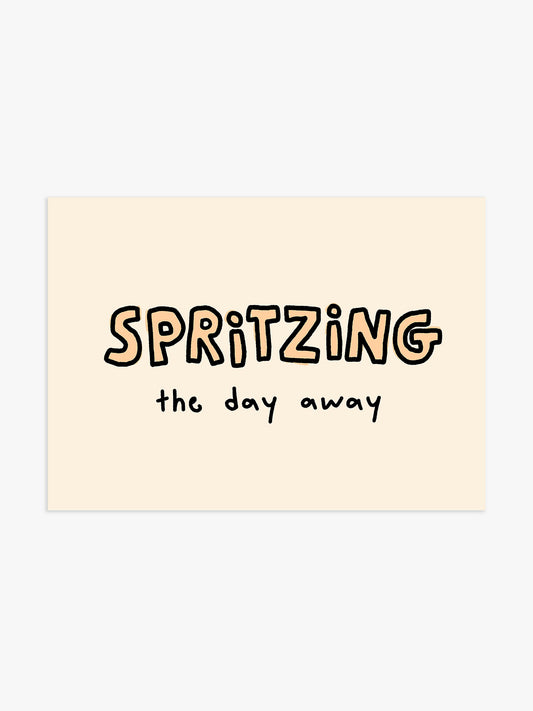Spritzing Poster mit Aperol-Vibes