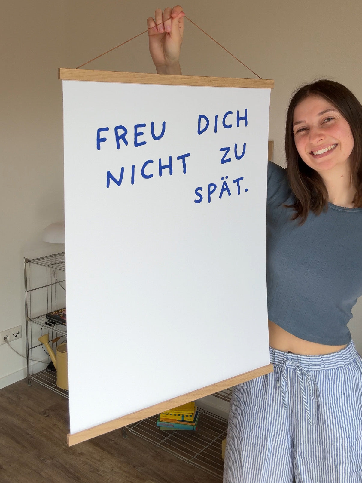 Posterleiste aus Eichenholz