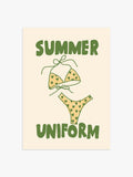 Summer Uniform Poster in Grün