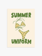 Summer Uniform Poster in Grün