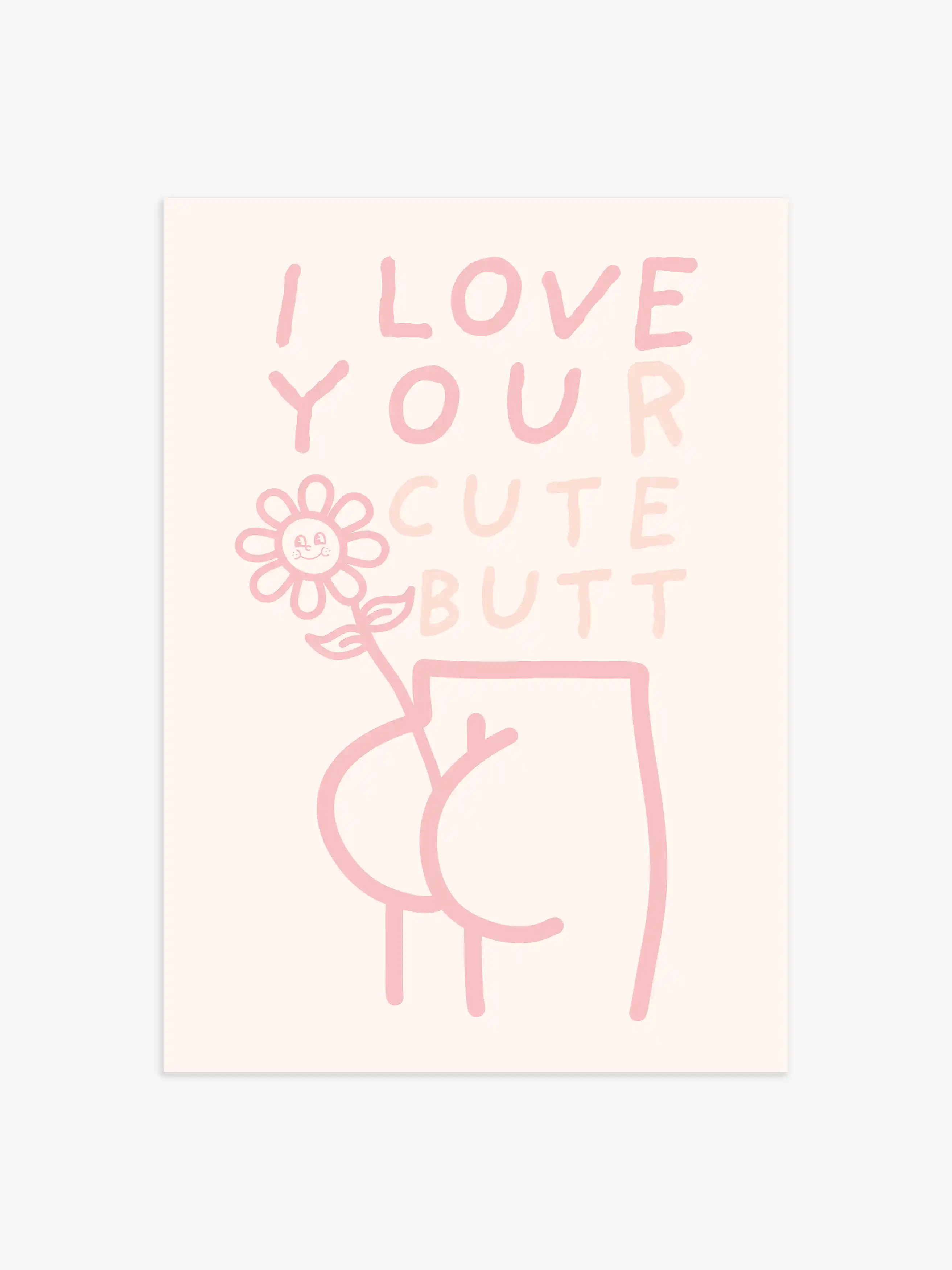"I love you" Po Badezimmer Poster