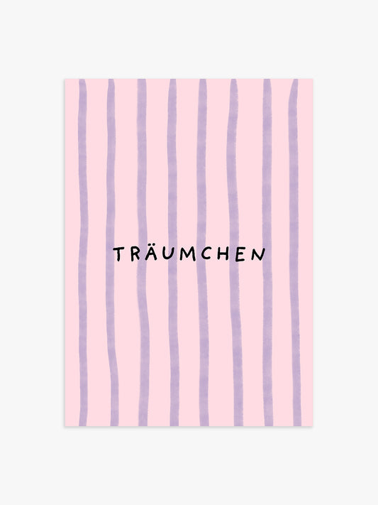 Träumchen Poster in lila-rosa