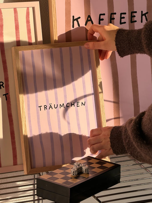 Träumchen Poster in lila-rosa