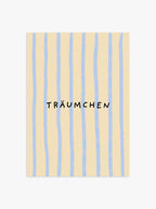 Träumchen Poster in blau-gelb