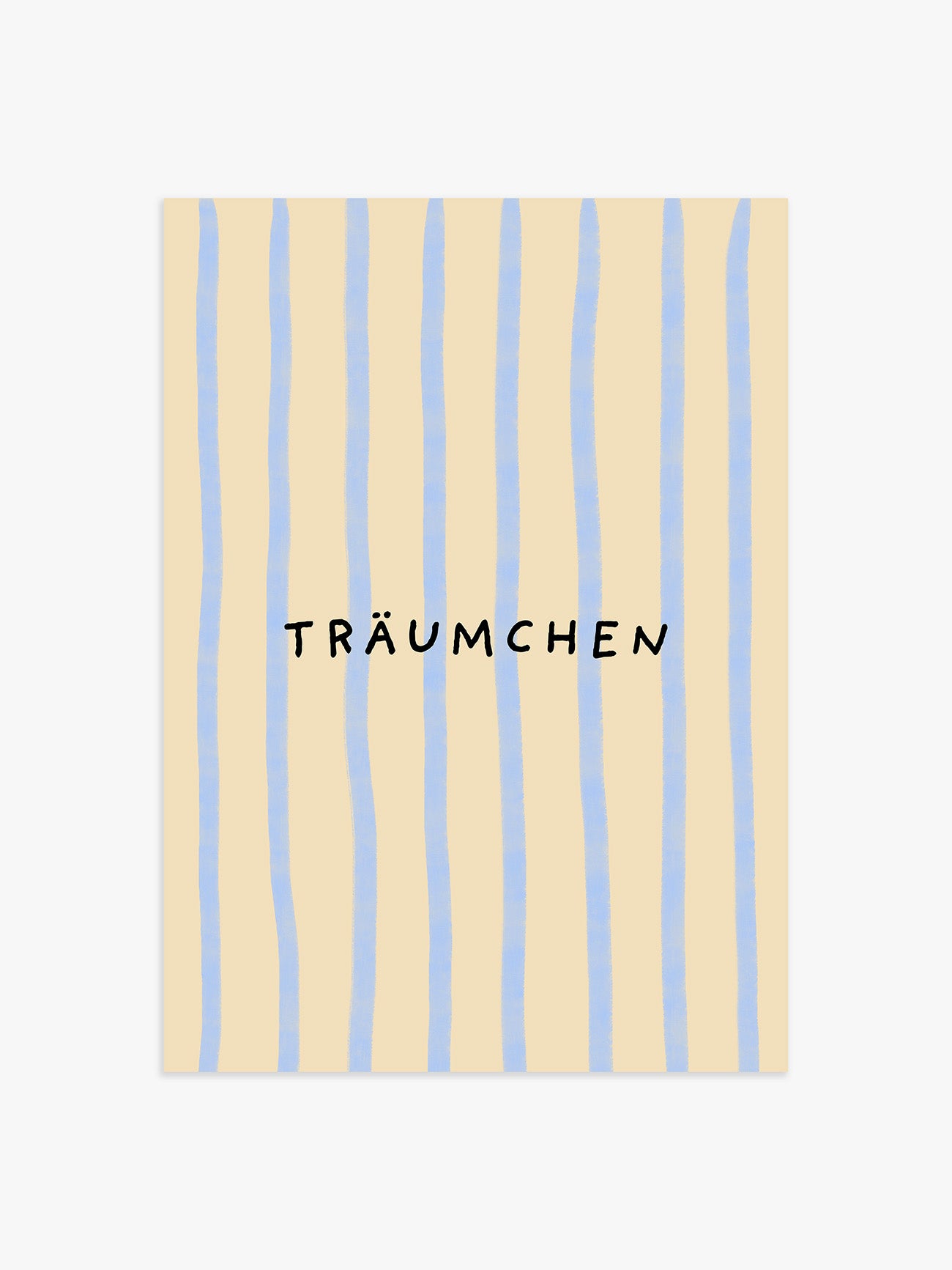 Träumchen Poster in blau-gelb