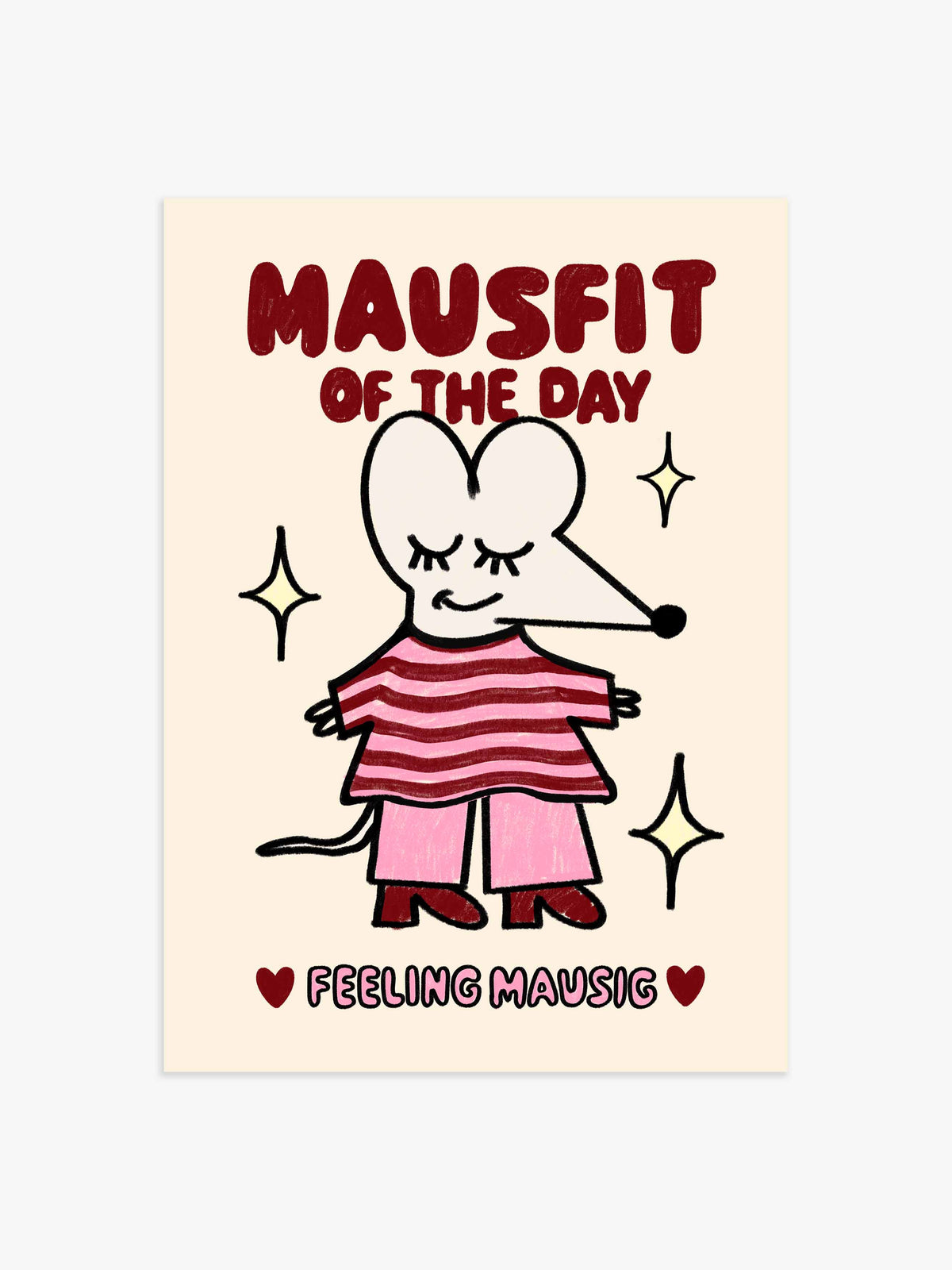 Mausfit of the day Poster - 100x150 cm